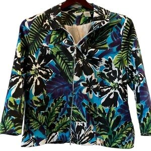 Laura Ashley flowered casual large Petite Jacket